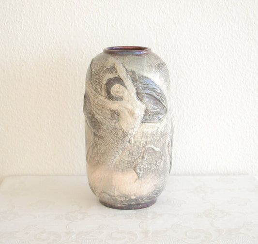 MICHAEL ANDERSEN Large Persia Glazed Dancing Women Ceramic Floor Vase Mollaris.com