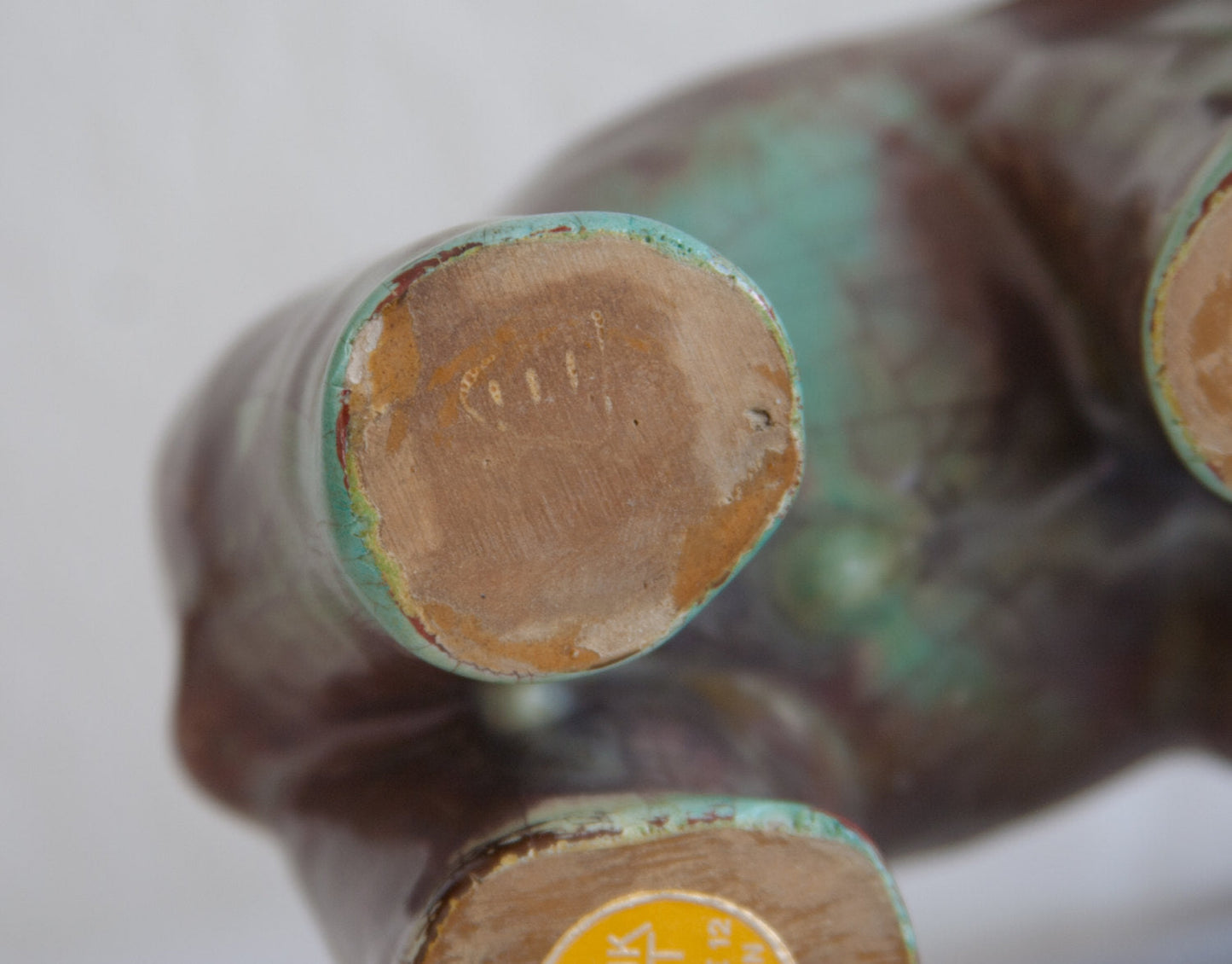 MICHAEL ANDERSEN Persia Glazed Ceramic Elephant Figurine Mollaris.com