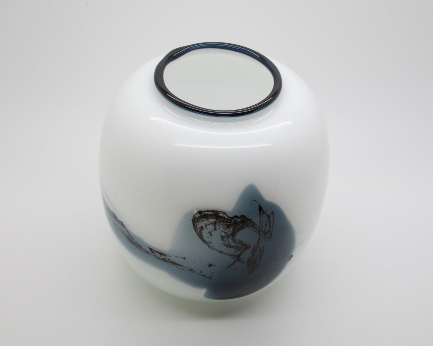 MICHAEL BANG Holmegaard ATLANTIS Studio Glass Ball Vase Mollaris.com