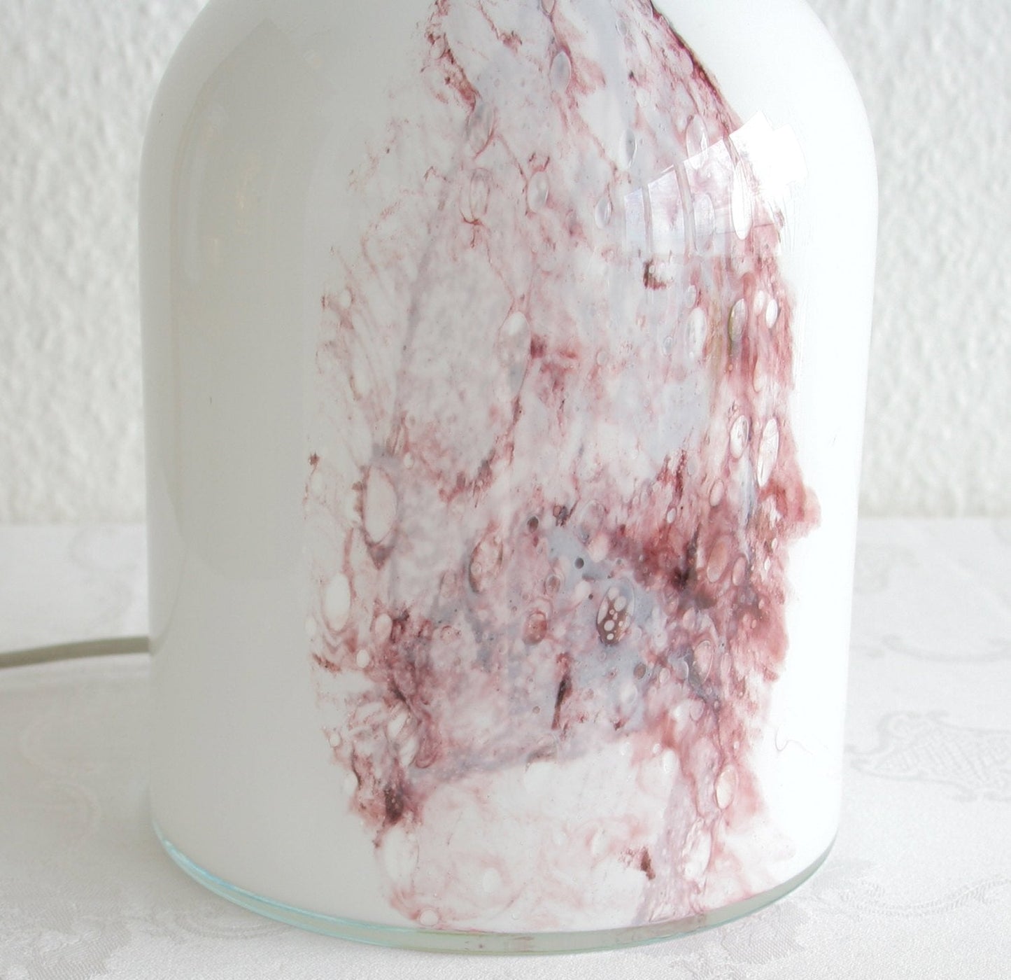 MICHAEL BANG Holmegaard Large SYMMETRISK Art Glass Table Lamp Mollaris.com
