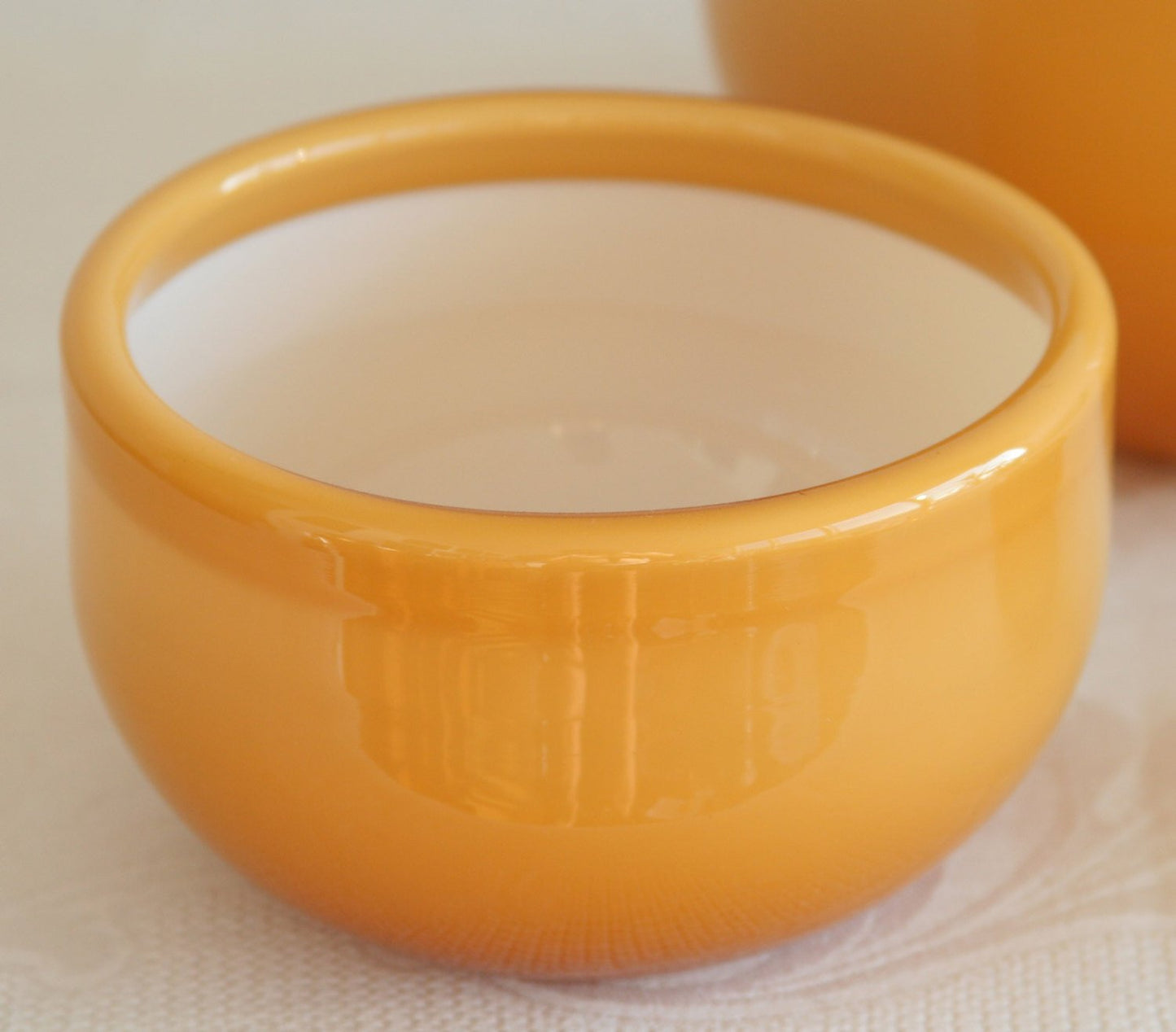 MICHAEL BANG Kastrup Holmegaard PALET Caramel (Umbria) Cased Glass Bowl Set Mollaris.com