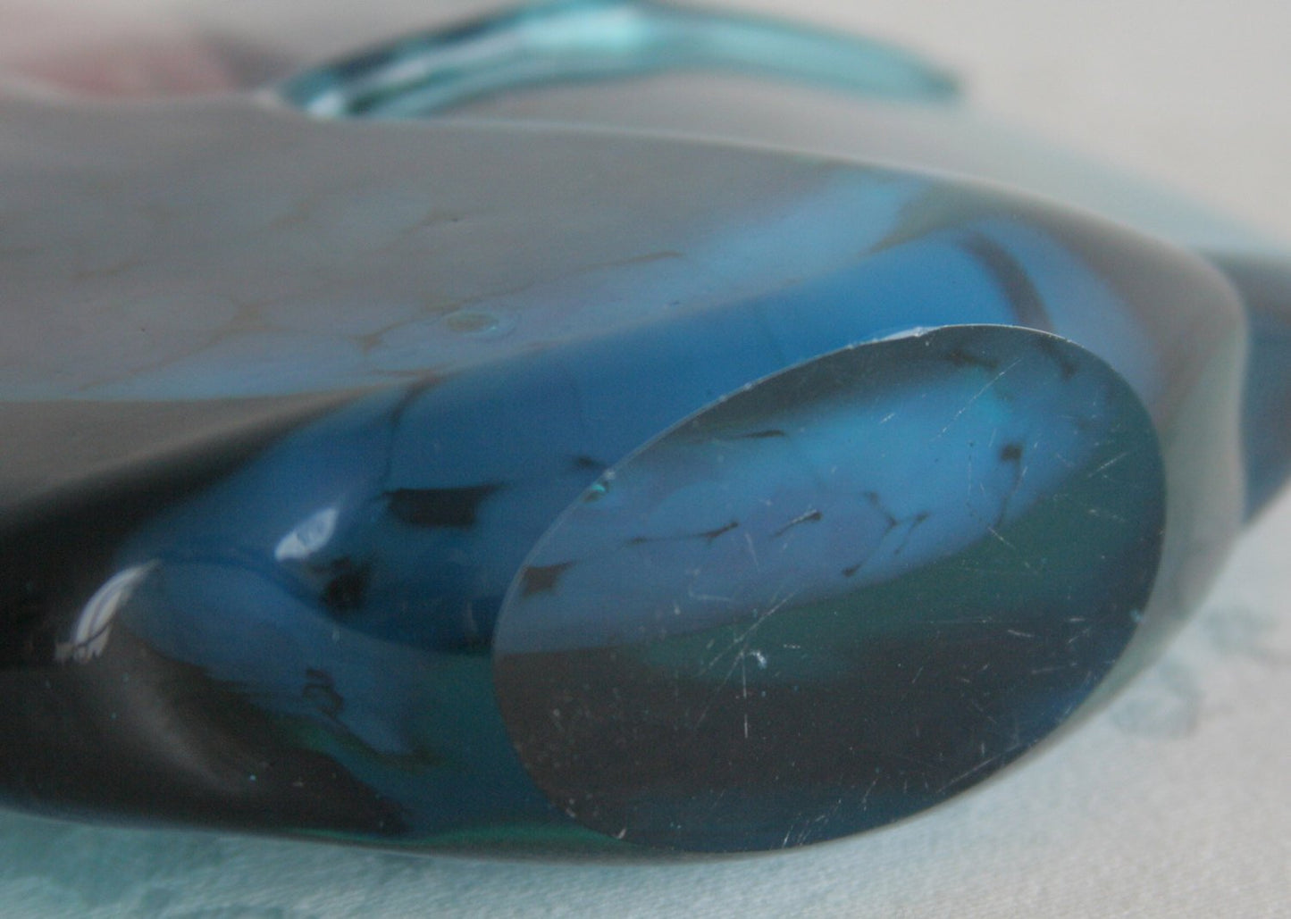 MICHAEL HARRIS Mdina Studio Sommerso Axe Head Fish Glass Vase Mollaris.com