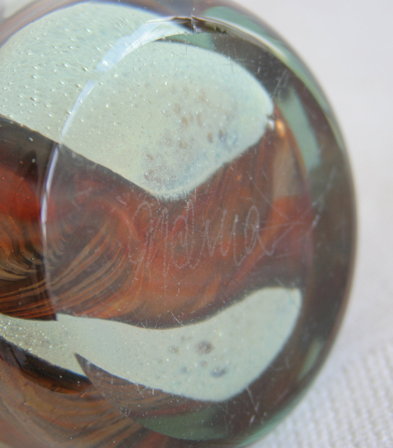 MICHAEL HARRIS Mdina Studio Tiger Pattern Glass Bottle Vase Mollaris.com