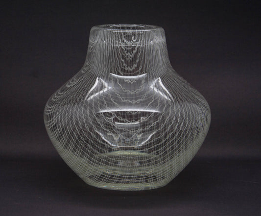 MILOS PULPITEL / RUDOLF SCHWEDLER Harrach Studio HARRTIL White Lattice Glass Vase Mollaris.com