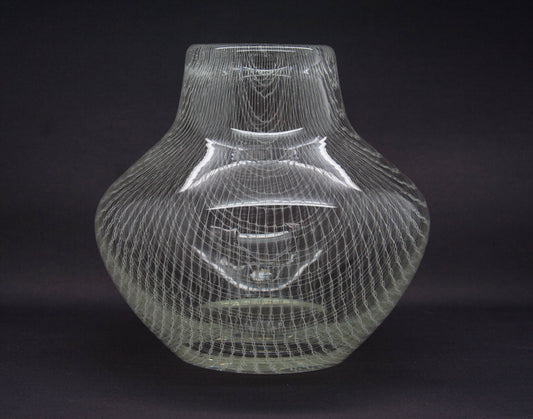 MILOS PULPITEL / RUDOLF SCHWEDLER Harrach Studio HARRTIL White Lattice Glass Vase Mollaris.com
