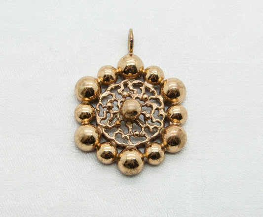 Modernist Brutalist Finnish Bronze Pendant Mollaris.com