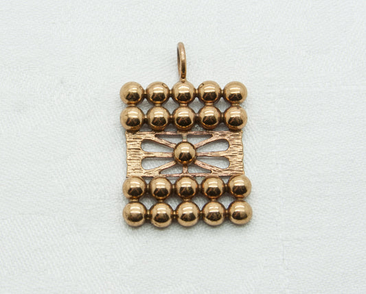 Modernist PERTTI PEURI Brutalist Finnish Bronze Pendant Mollaris.com