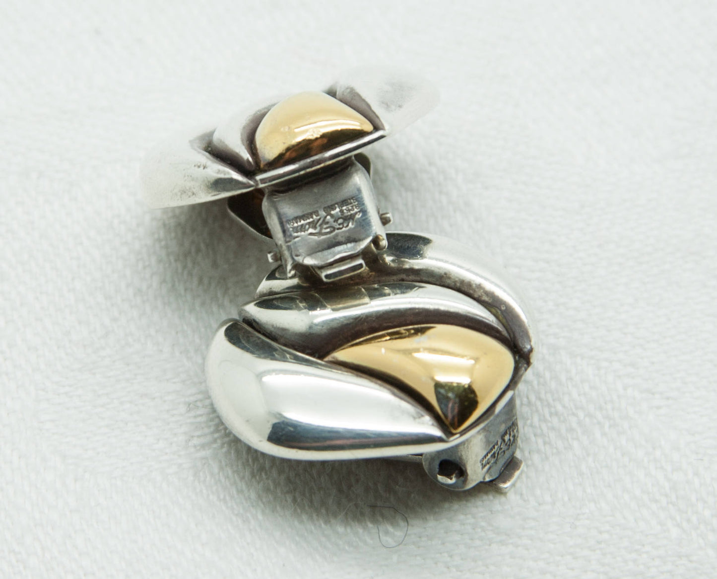 NIELS ERIK FROM Modernist Organic Clip-on Solid Sterling Silver Earrings (925S) Mollaris.com
