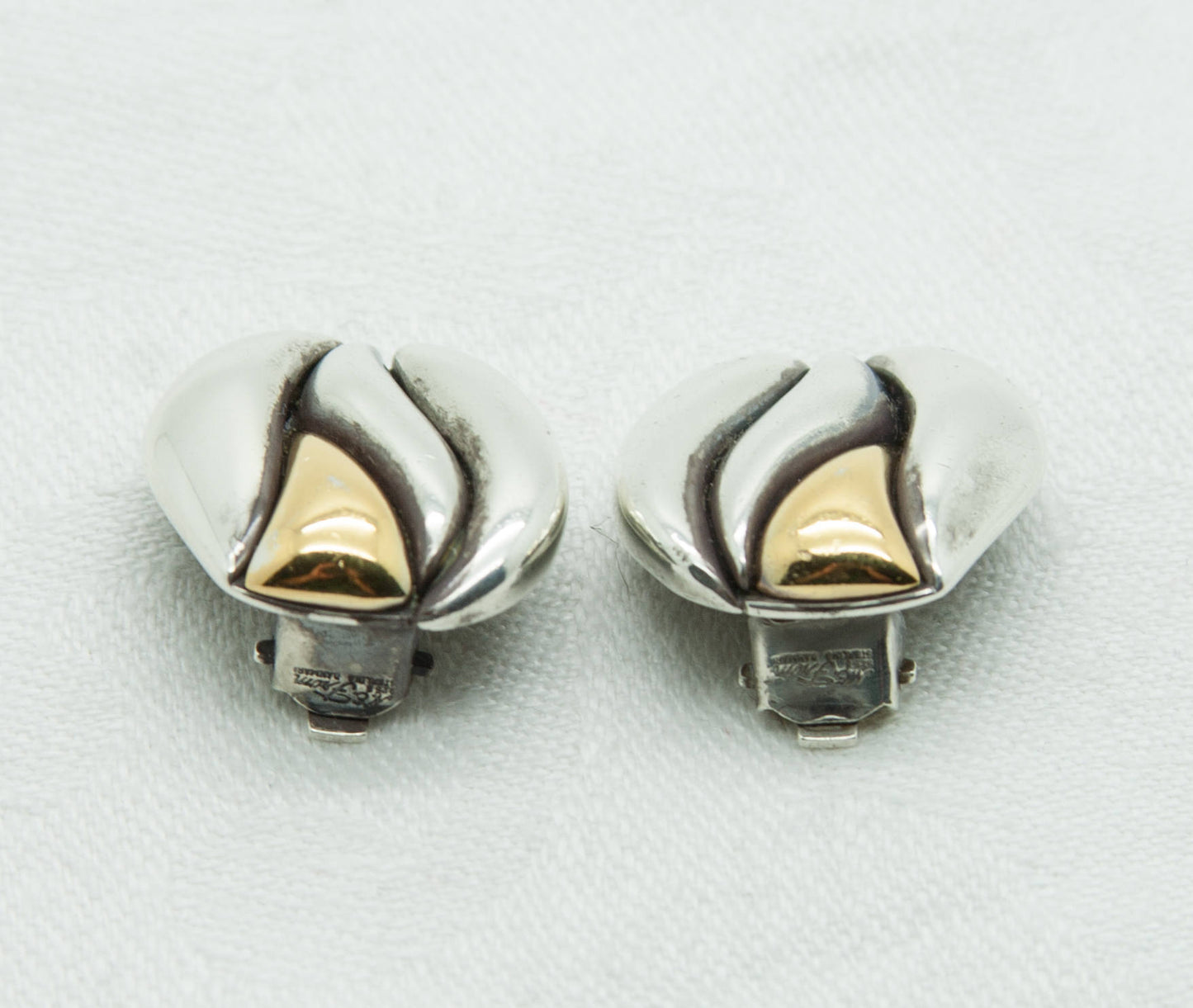 NIELS ERIK FROM Modernist Organic Clip-on Solid Sterling Silver Earrings (925S) Mollaris.com