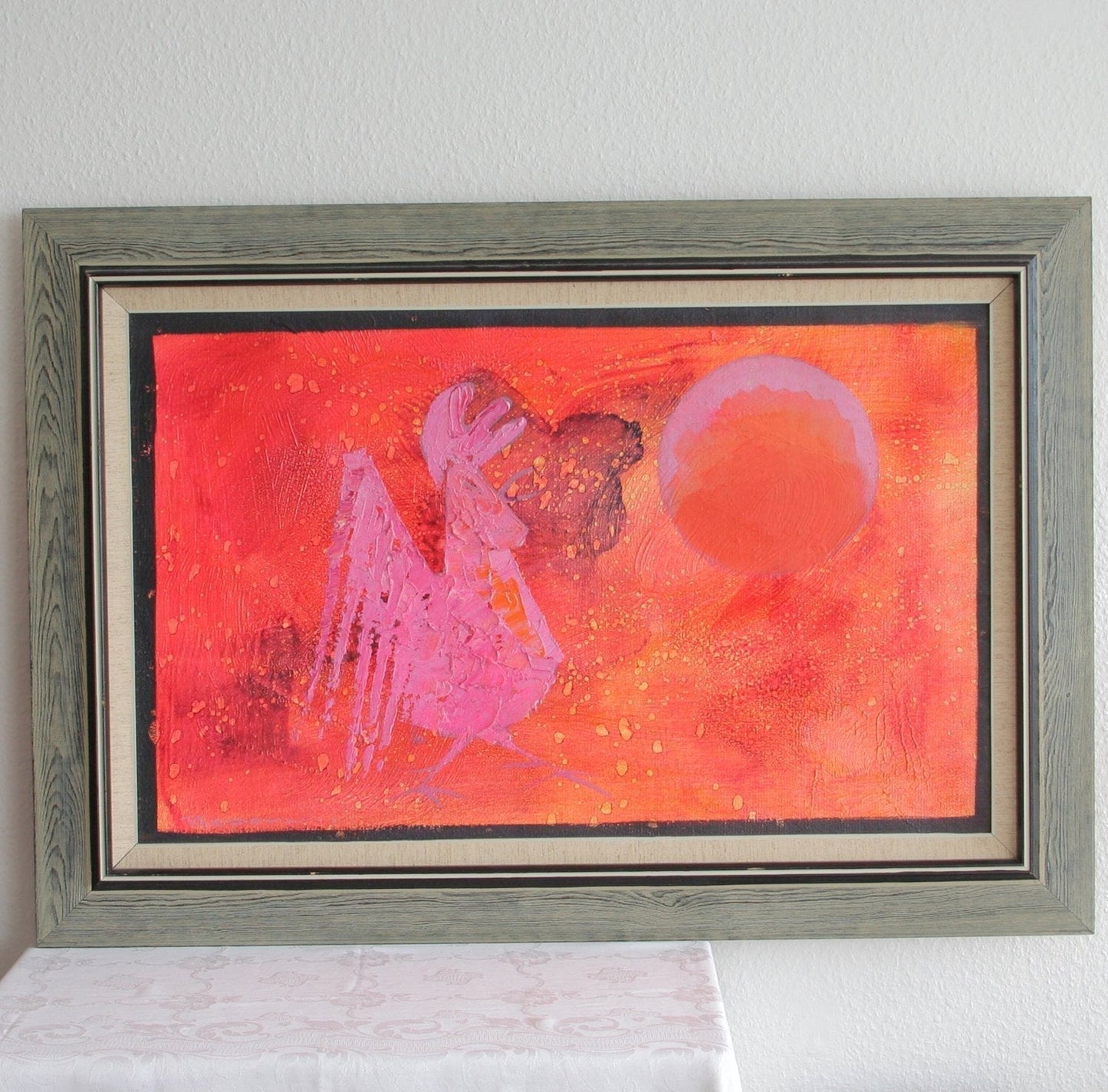 PER DAHL Daybreak Sunrise Crowing Rooster Painting Mollaris.com