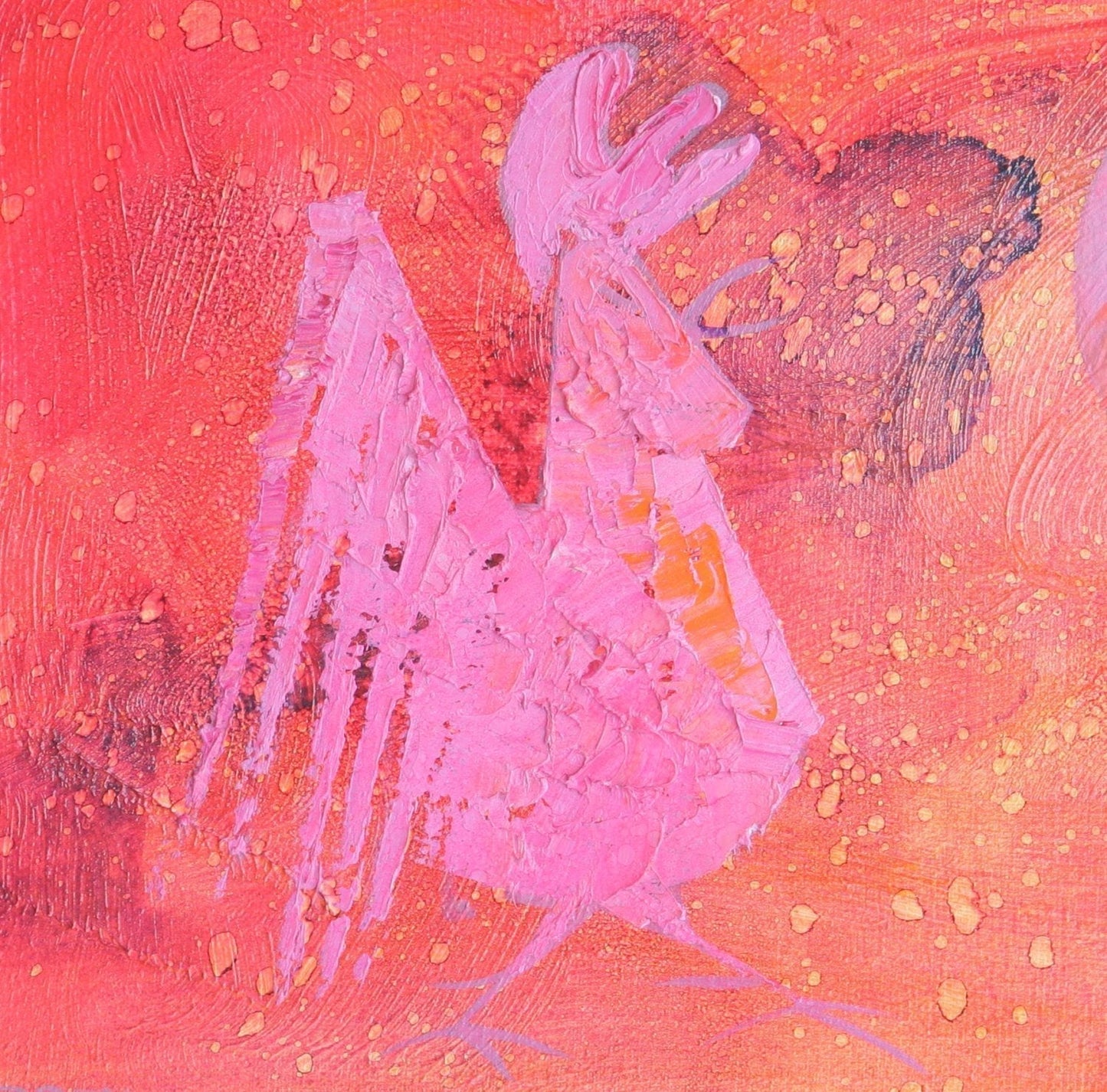 PER DAHL Daybreak Sunrise Crowing Rooster Painting Mollaris.com