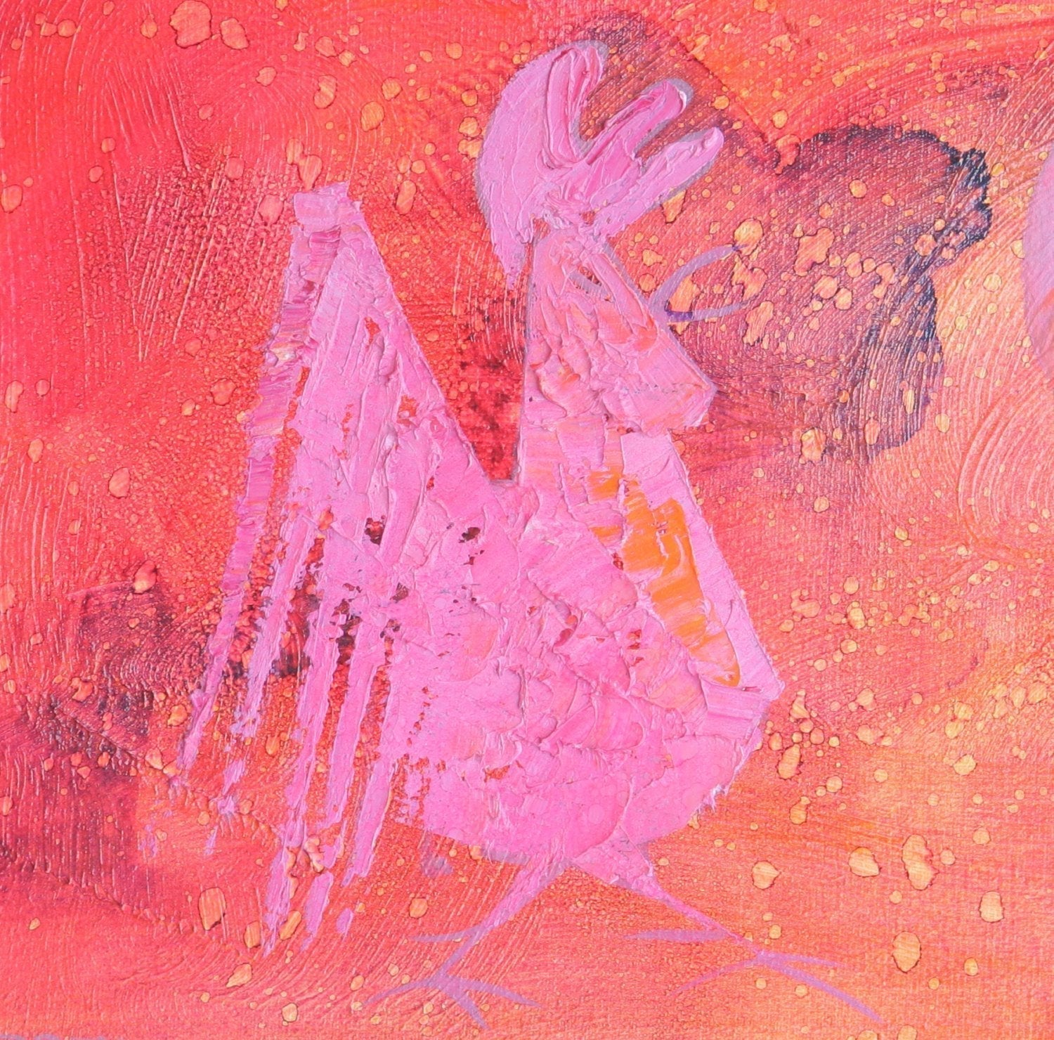 PER DAHL Daybreak Sunrise Crowing Rooster Painting Mollaris.com