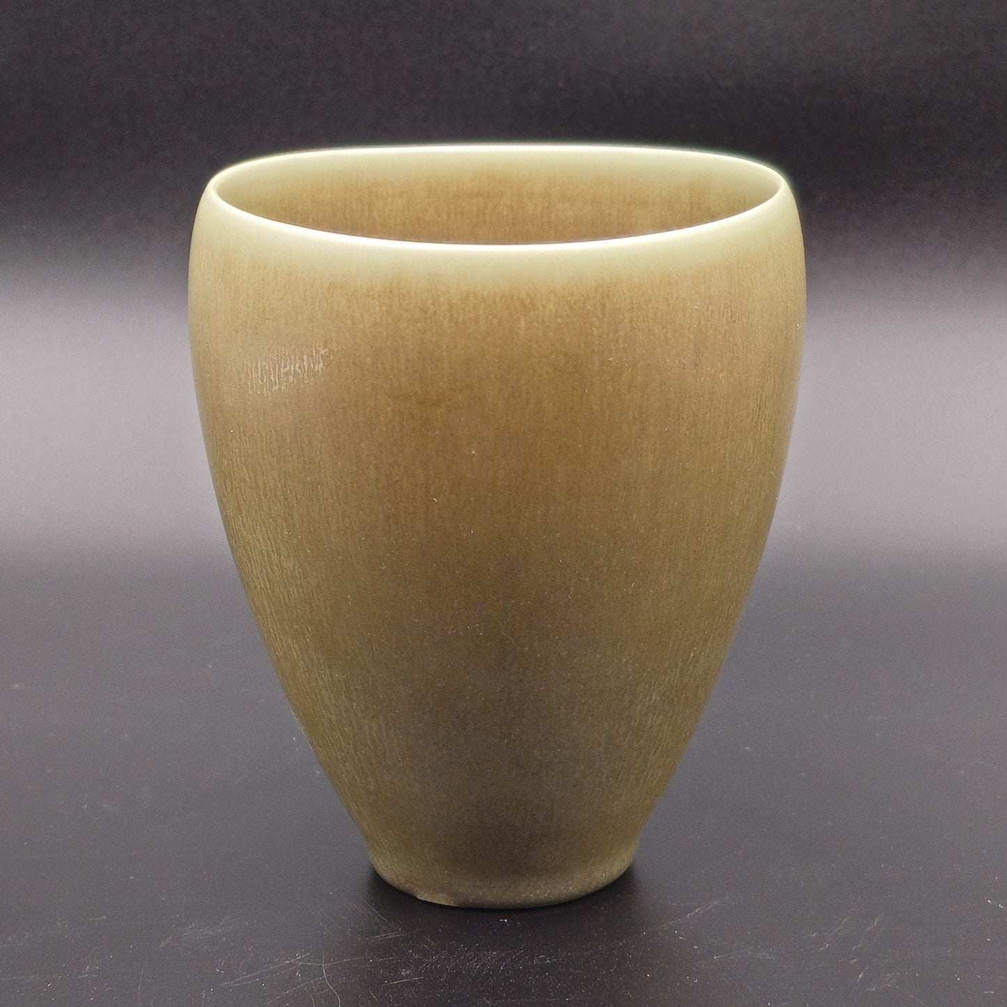PER LINNEMANN SCHMIDT Palshus Brown Harefur Glazed Stoneware Vase Mollaris.com