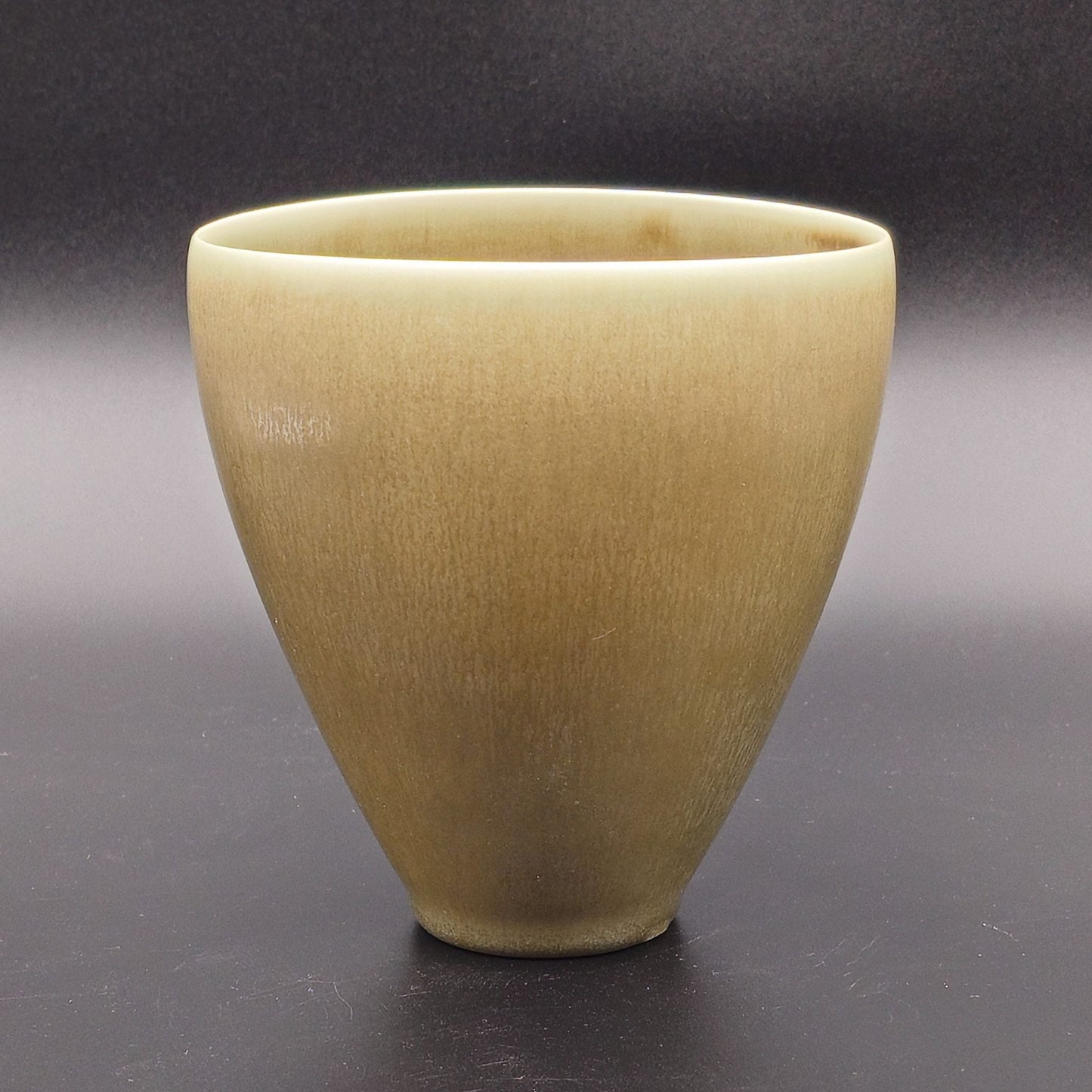 PER LINNEMANN SCHMIDT Palshus Brown Harefur Glazed Stoneware Vase Mollaris.com