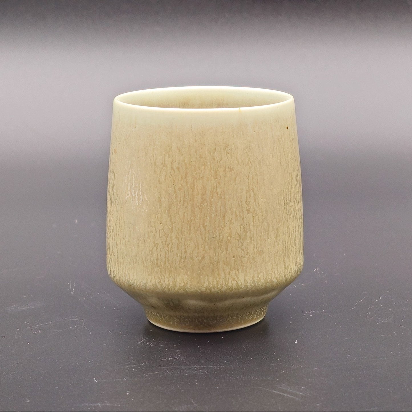 PER LINNEMANN SCHMIDT Palshus Light Brown Harefur Glazed Miniature Stoneware Vase Mollaris.com