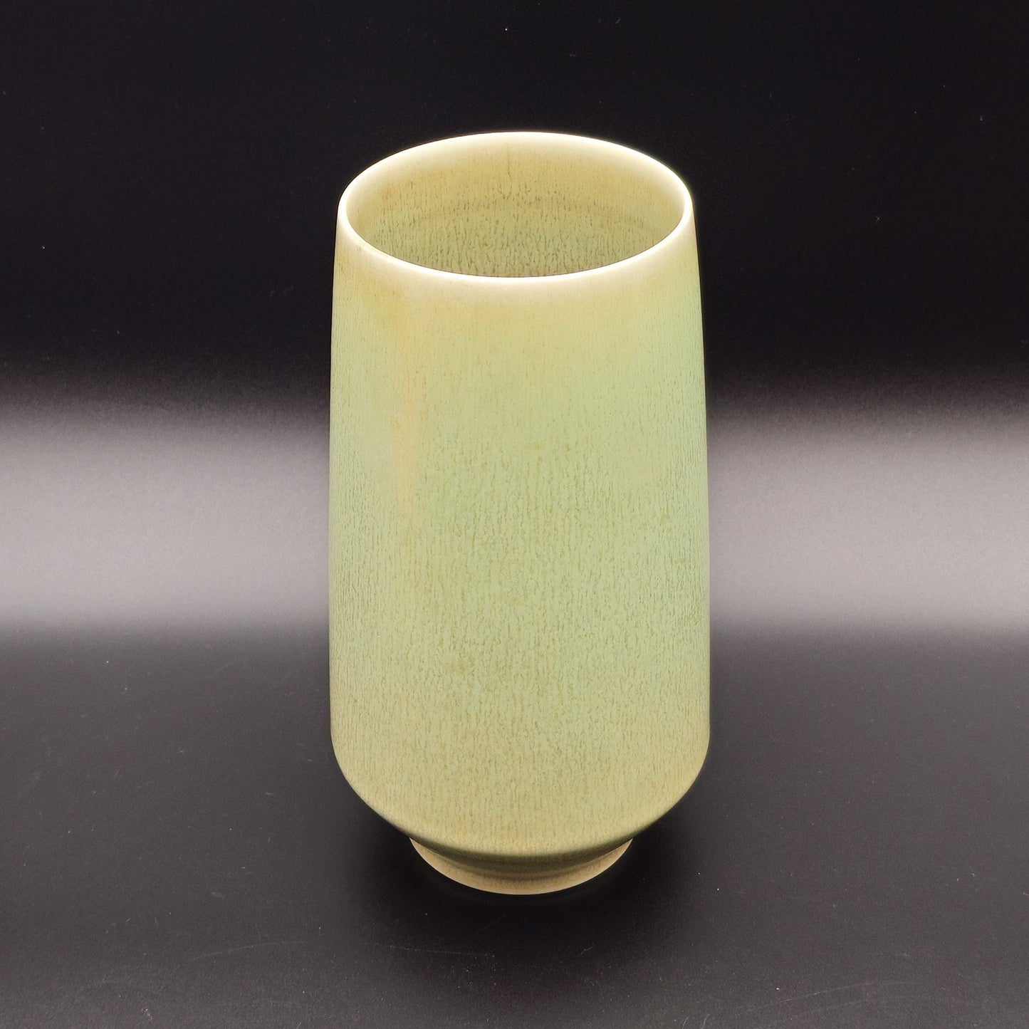 PER LINNEMANN SCHMIDT Palshus Light Green Brown Harefur Glazed Stoneware Vase Mollaris.com