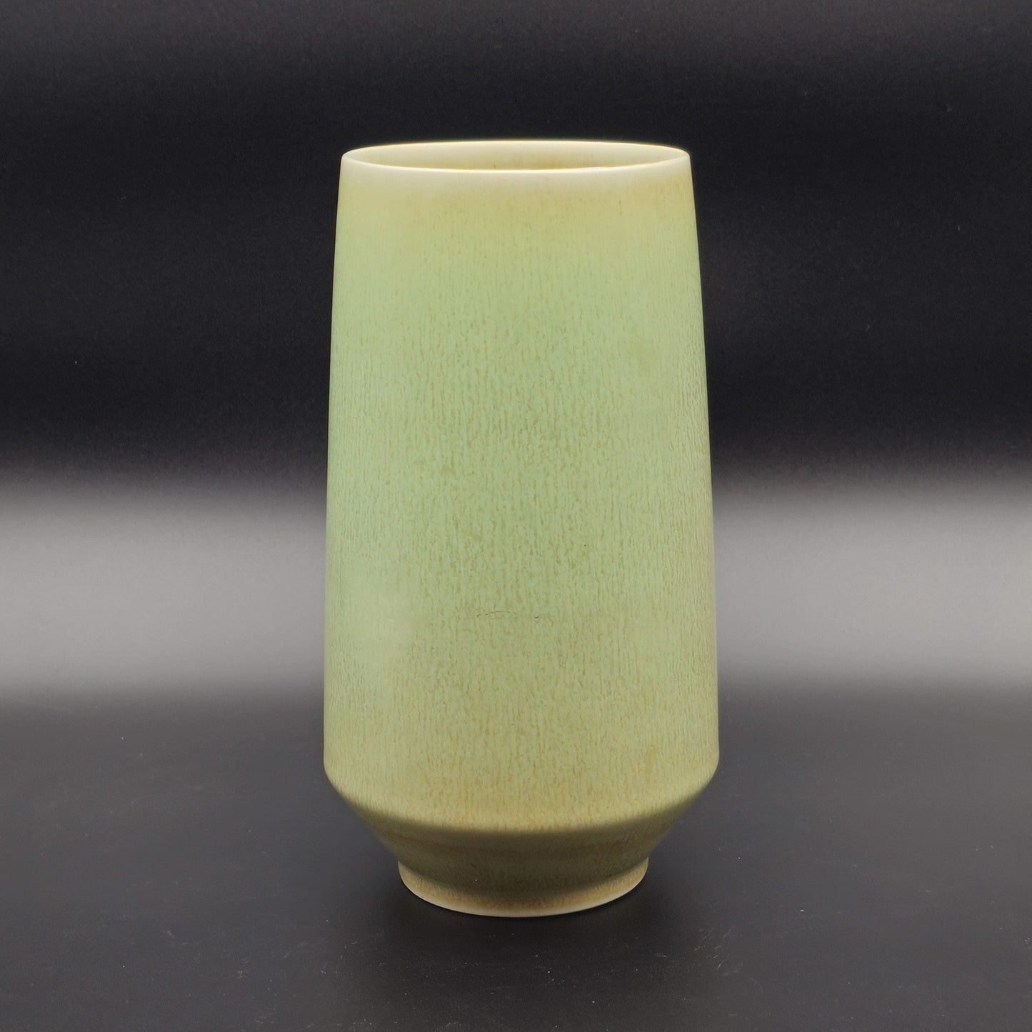 PER LINNEMANN SCHMIDT Palshus Light Green Brown Harefur Glazed Stoneware Vase Mollaris.com
