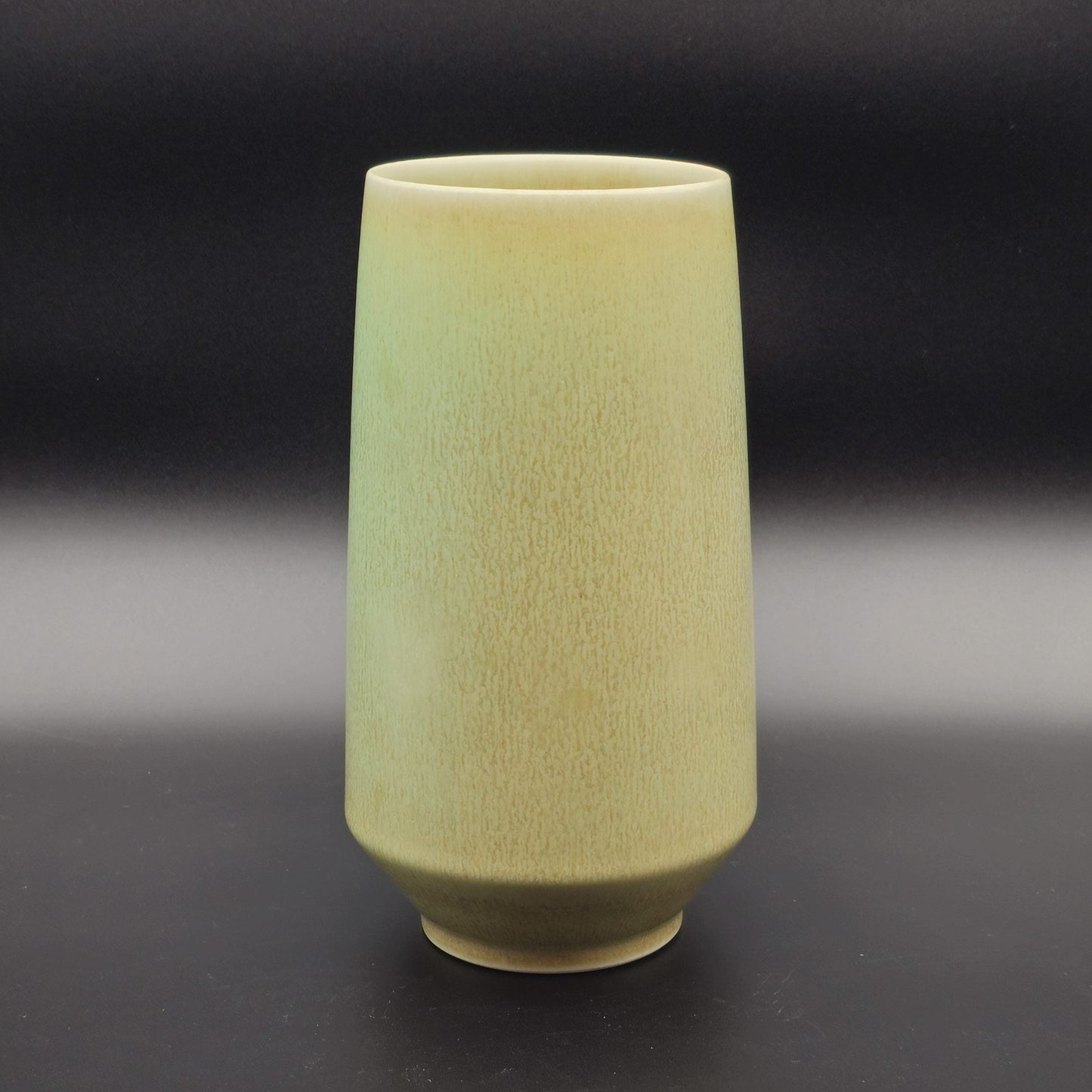 PER LINNEMANN SCHMIDT Palshus Light Green Brown Harefur Glazed Stoneware Vase Mollaris.com