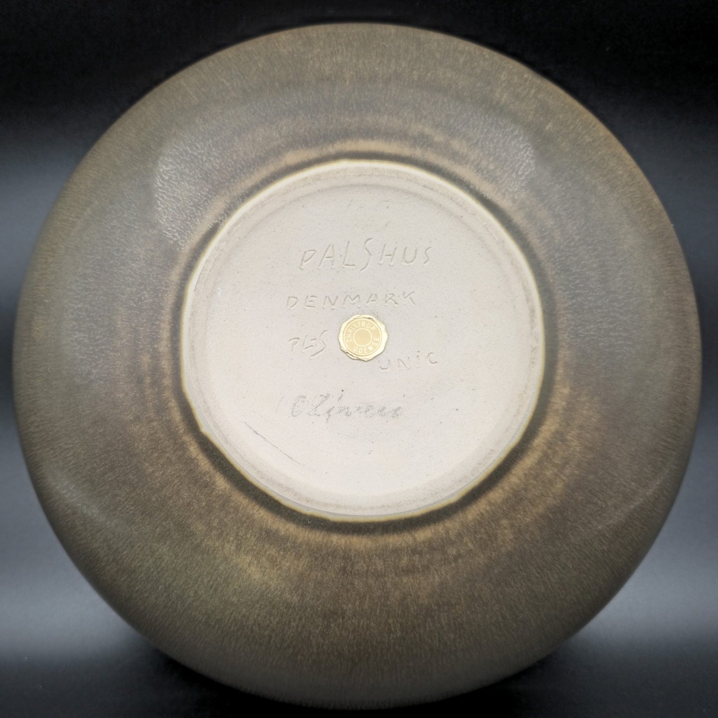PER LINNEMANN SCHMIDT Palshus Unique Brown Harefur Glazed Stoneware Bowl Mollaris.com