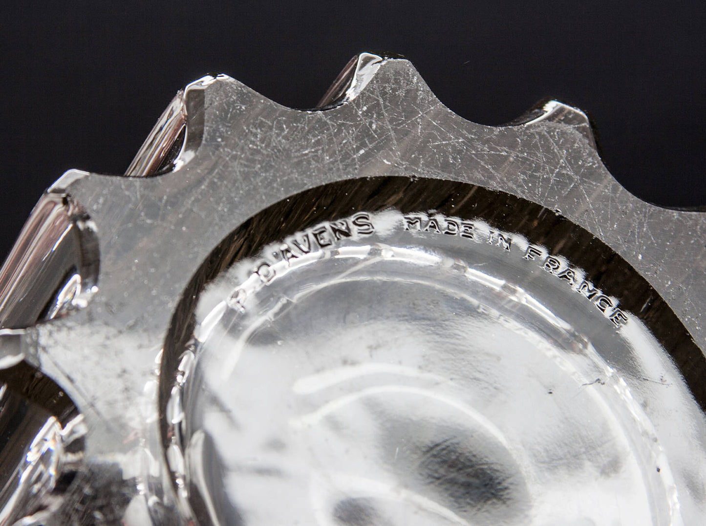 PIERRE D'AVESN Large Ribbed Crystal Glass Vase Mollaris.com