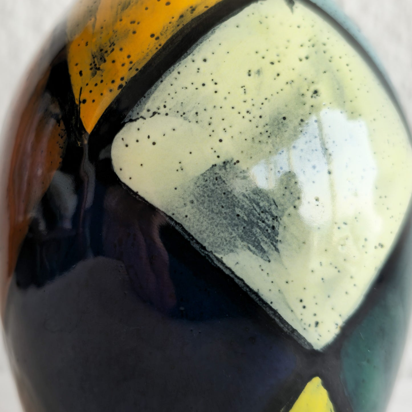 BITOSSI HARLEQUIN PATTERN CERAMIC VASE | MID 20TH CENTURY