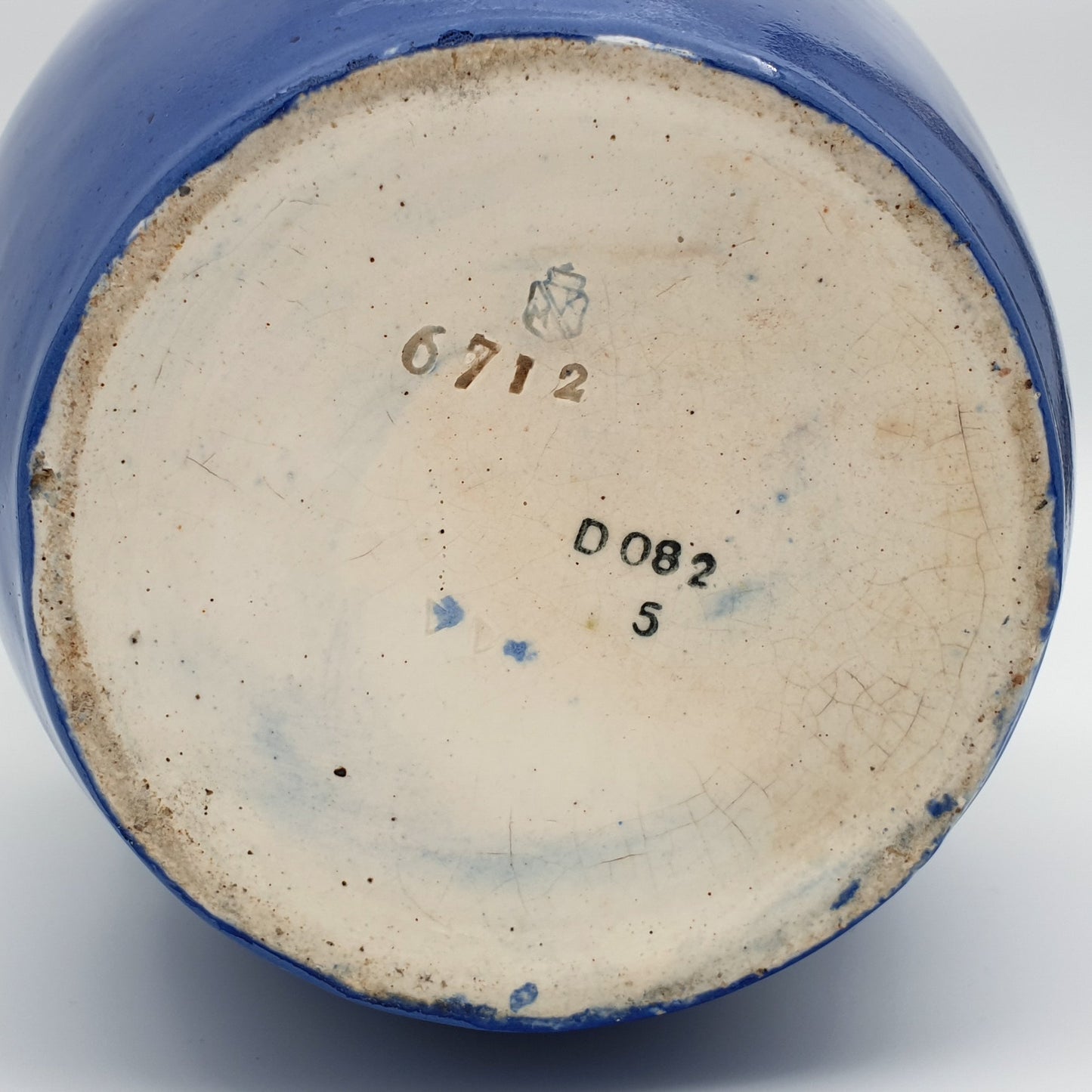 RICHARD MAX KRAUSE (R.M. Krause) Antique Dark Blue Purple Brown Glazed Ceramics Vase Mollaris.com