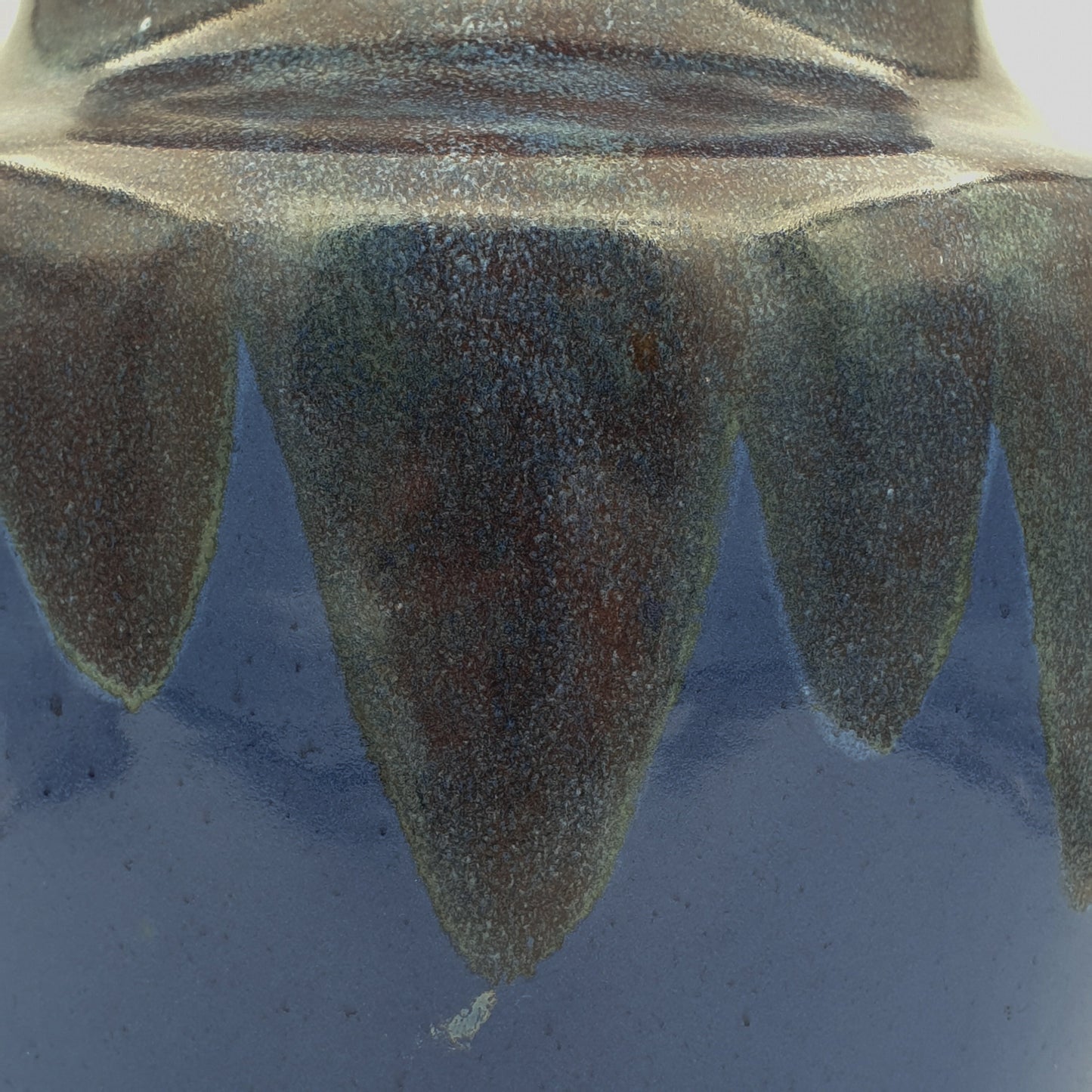 RICHARD MAX KRAUSE (R.M. Krause) Antique Dark Blue Purple Brown Glazed Ceramics Vase Mollaris.com