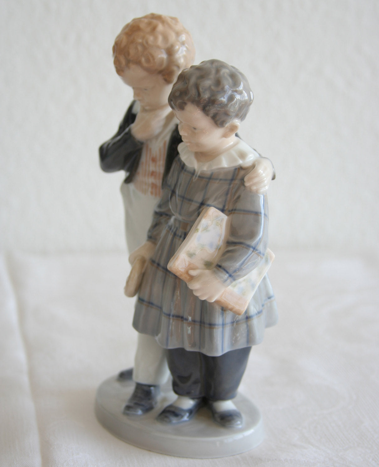 Royal Copenhagen CHRISTIAN WINTHER Decorated Porcelain FLIGHT TO AMERICA Figurine # 1761 Mollaris.com