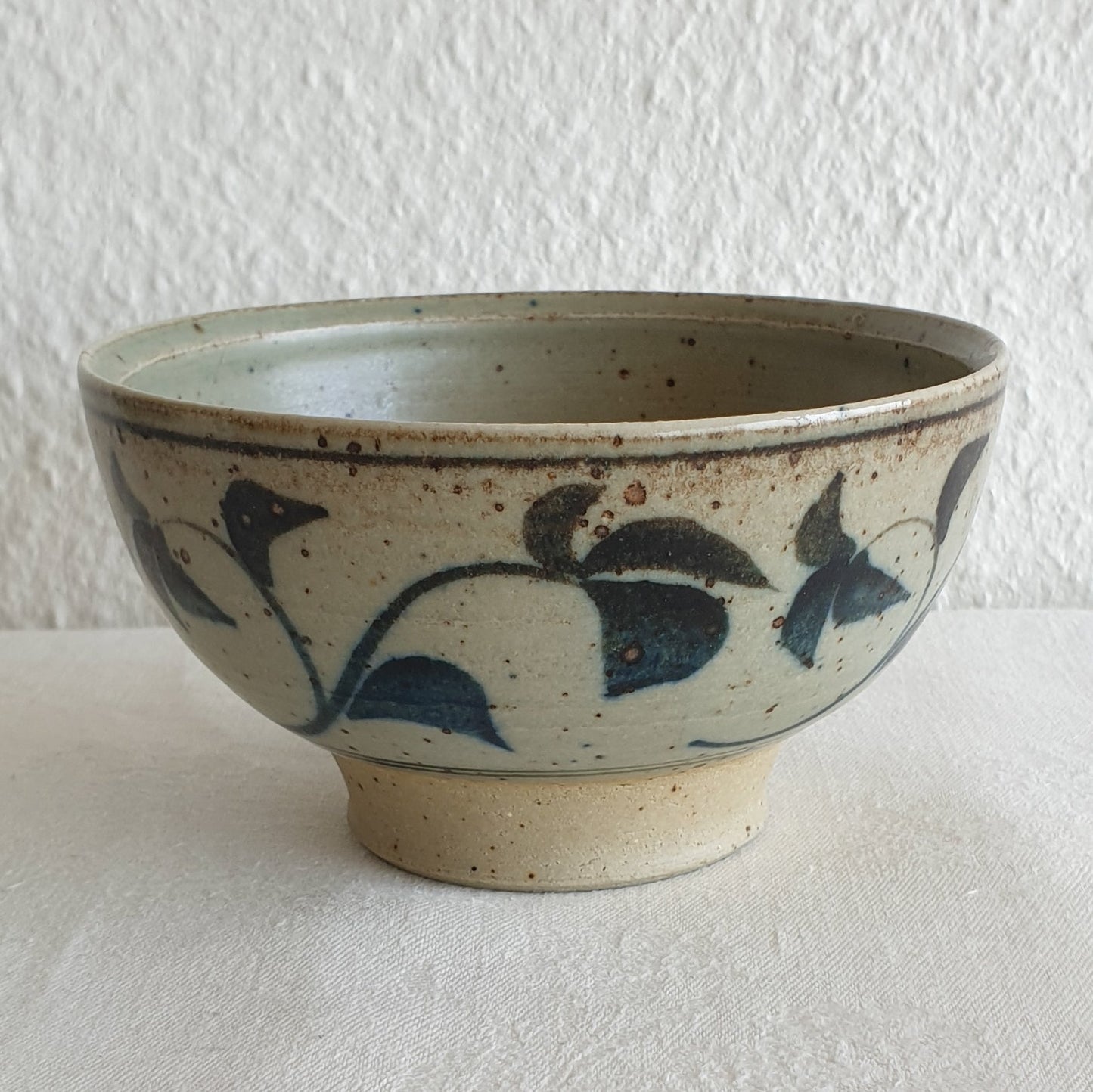 Royal Copenhagen ERIK REIFF Unique Wines and Leaves Decorated Stoneware Bowl Mollaris.com