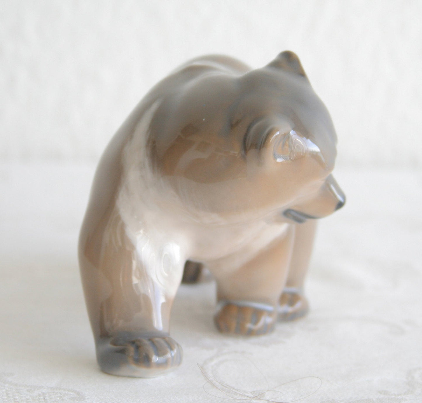 Royal Copenhagen KNUD KYHN Large Decorated Porcelain BEAR Figurine # 2841 Mollaris.com