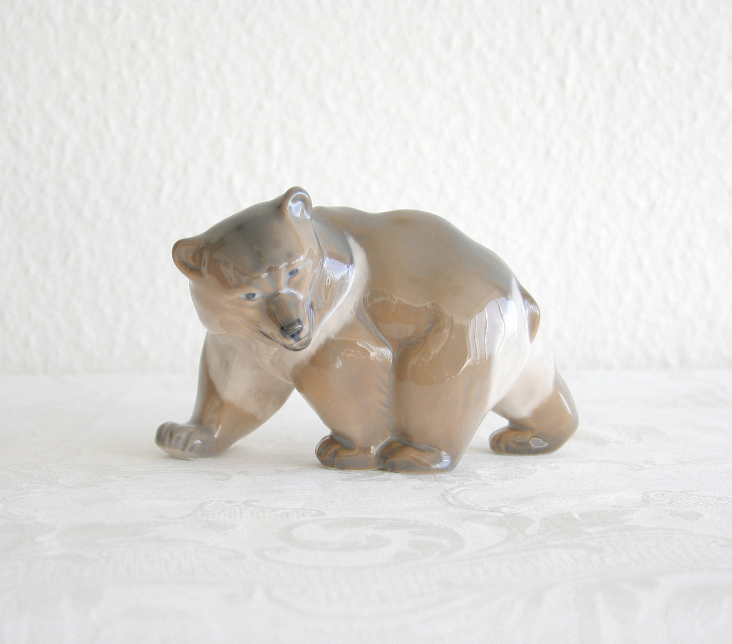 Royal Copenhagen KNUD KYHN Large Decorated Porcelain BEAR Figurine # 2841 Mollaris.com