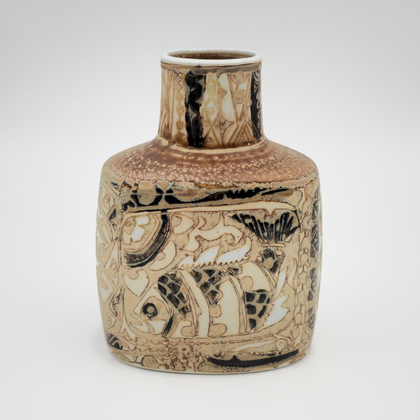 Royal Copenhagen NILS THORSSON Small BACA Bird Design Faiance Vase Mollaris.com