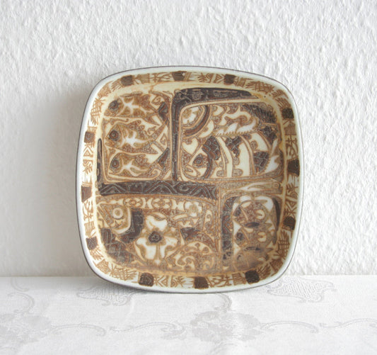 Royal Copenhagen NILS THORSSON Square Baca Bowl Faiance Dish Mollaris.com