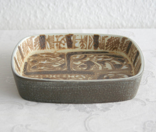 Royal Copenhagen NILS THORSSON Square Baca Bowl Faiance Dish Mollaris.com