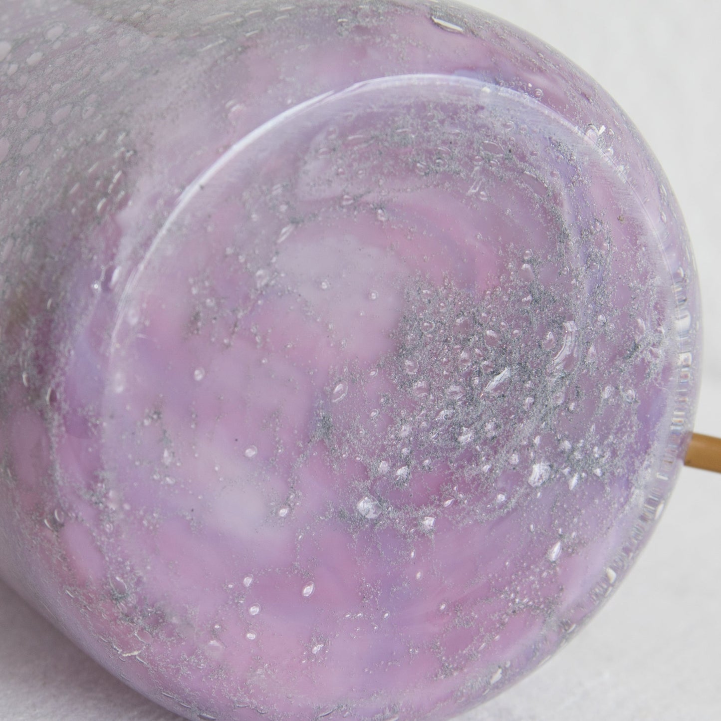 SIDSE WERNER Holmegaard TROLDGLAS Amethyst Marbled Crystal Glass Table Lamp Mollaris.com