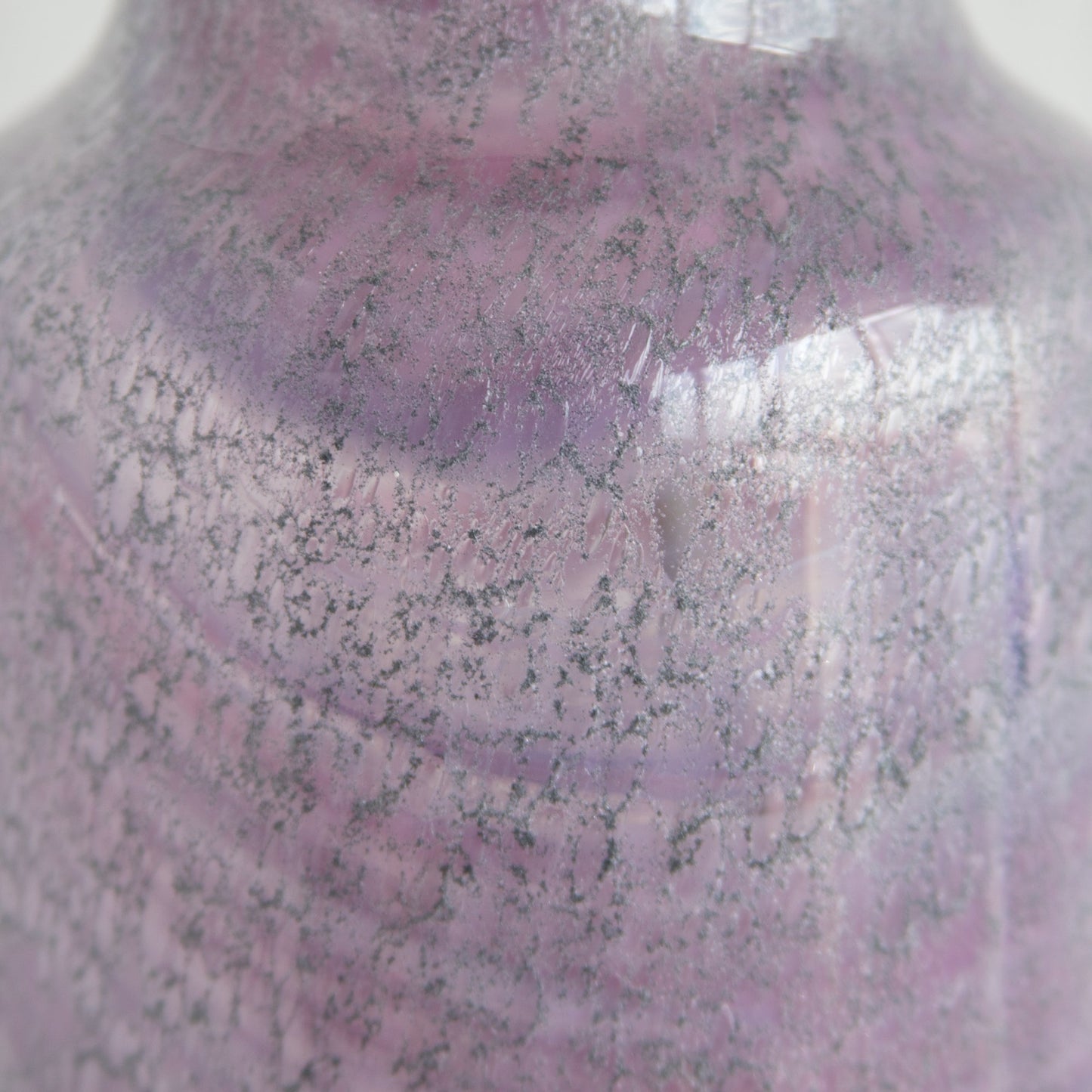 SIDSE WERNER Holmegaard TROLDGLAS Amethyst Marbled Crystal Glass Table Lamp Mollaris.com