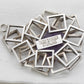 TEDDY JOHN LARSSON Modernist Raw Amethyst Solid Sterling Silver (925S) Pendant Mollaris.com 