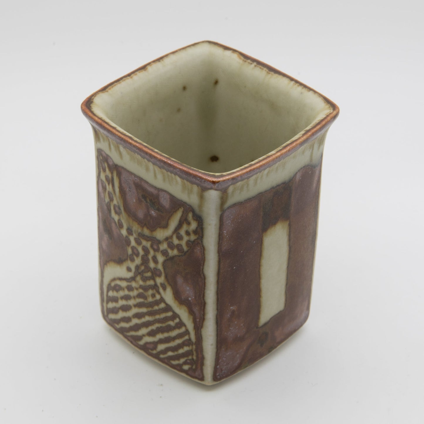 URSULA PRINTZ MOGENSEN Studio Small Organic Decorated Stoneware Vase Mollaris.com