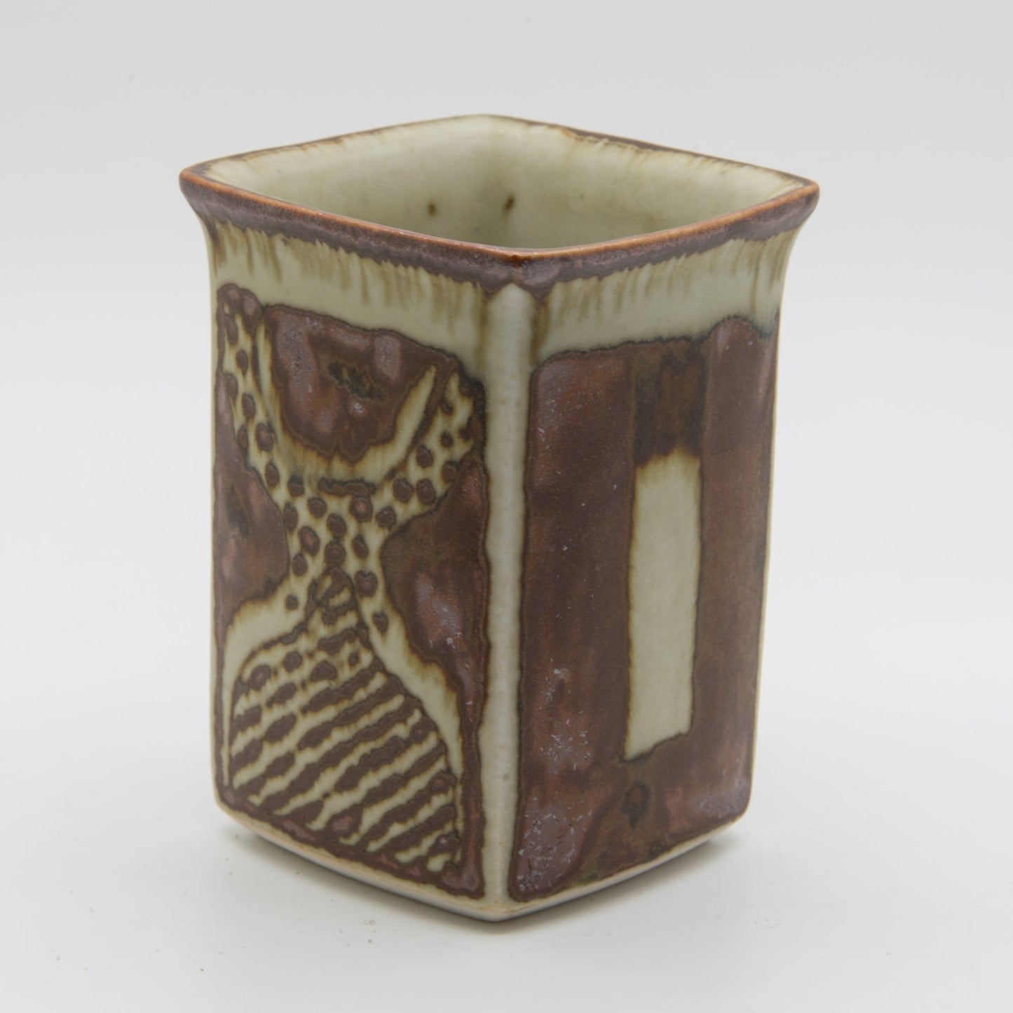 URSULA PRINTZ MOGENSEN Studio Small Organic Decorated Stoneware Vase Mollaris.com