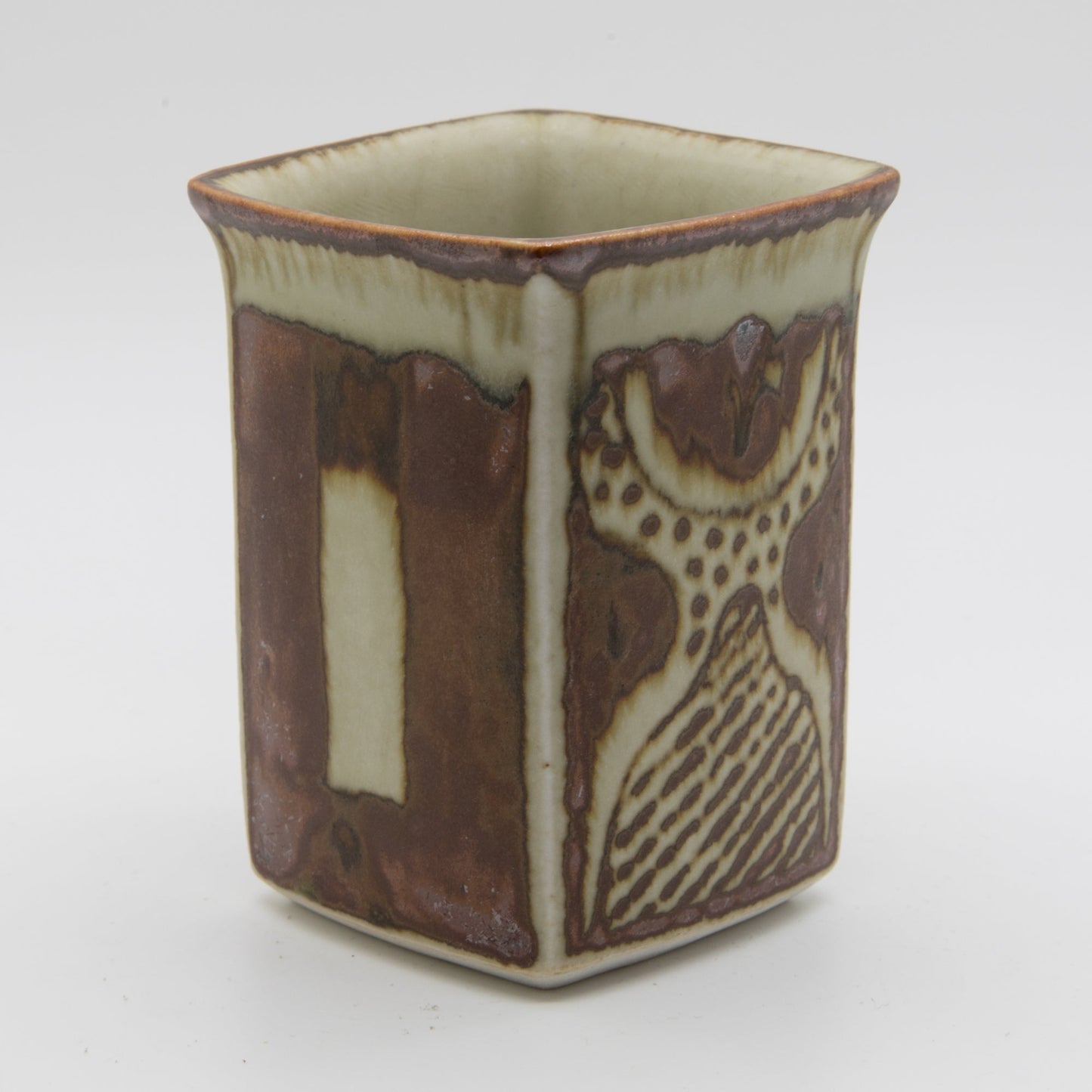 URSULA PRINTZ MOGENSEN Studio Small Organic Decorated Stoneware Vase Mollaris.com