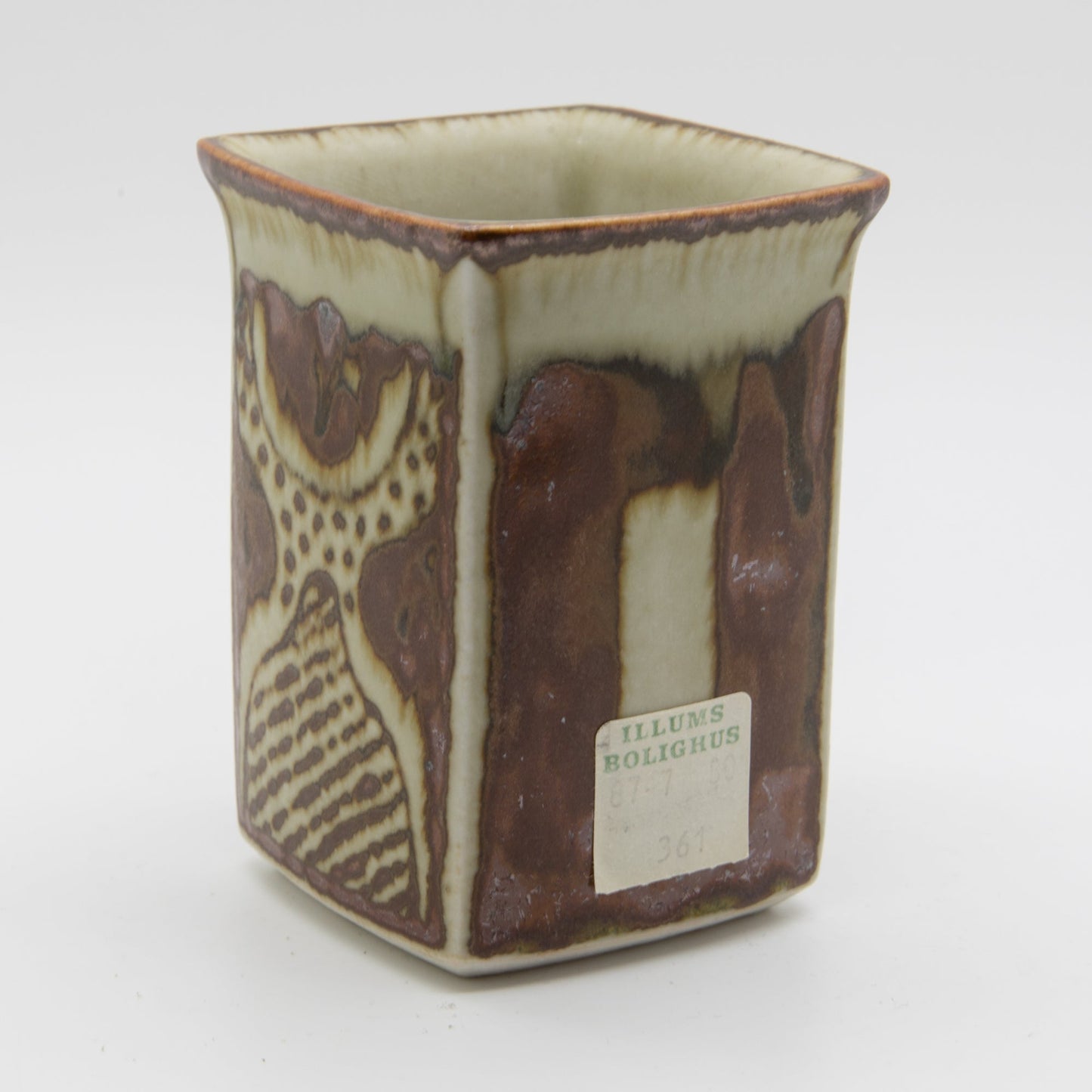 URSULA PRINTZ MOGENSEN Studio Small Organic Decorated Stoneware Vase Mollaris.com