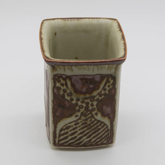 URSULA PRINTZ MOGENSEN Studio Small Organic Decorated Stoneware Vase Mollaris.com