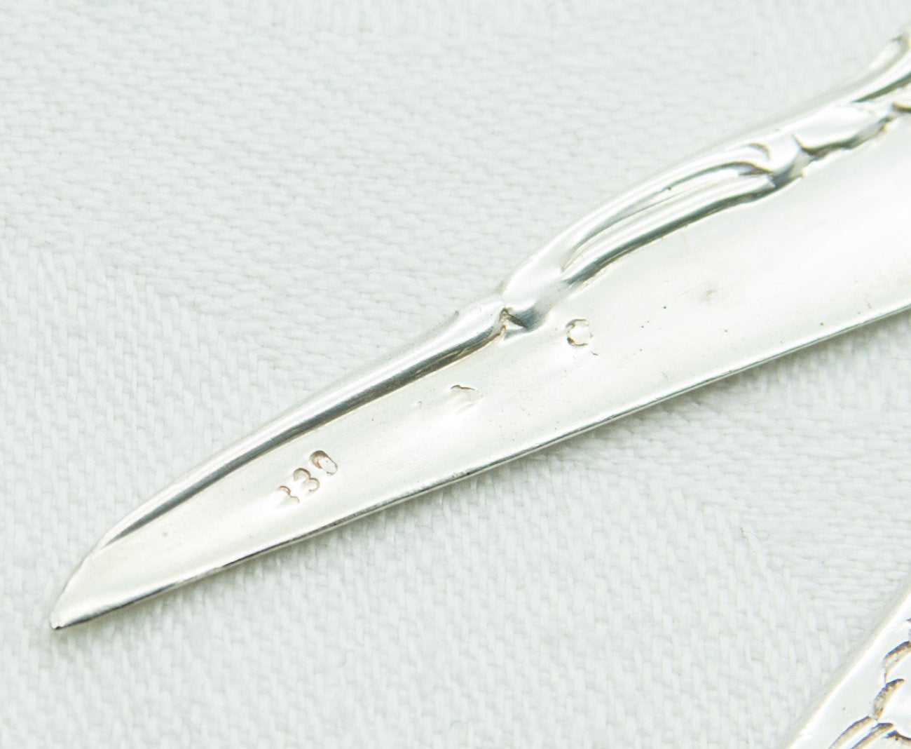 Victorian 19thC. Grapes Foliage & Birds Solid Silver (830S) Grape Scissors Mollaris.com