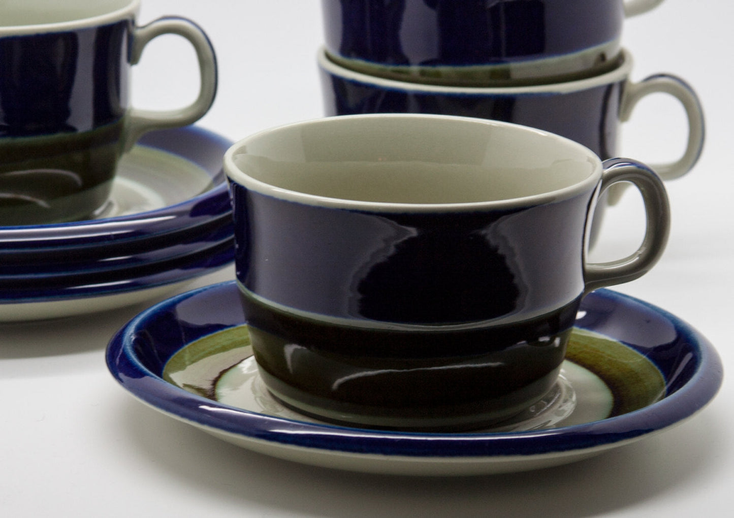 4 x Rörstrand MARIANNE WESTMAN Tableware ELISABETH Tea Cup + Saucer Mollaris.com