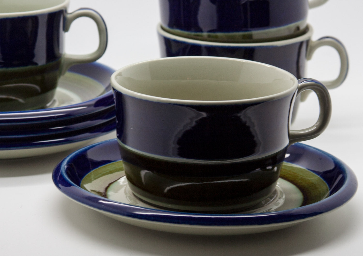 4 x Rörstrand MARIANNE WESTMAN Tableware ELISABETH Tea Cup + Saucer Mollaris.com