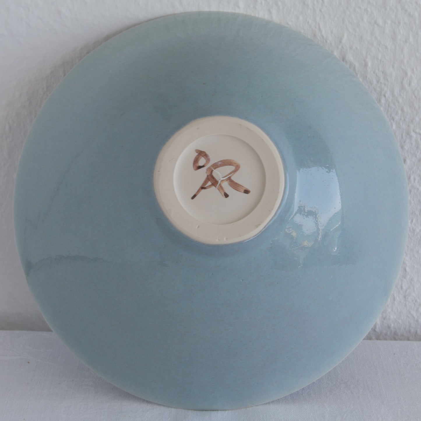 ÅSE RISE Studio Contemporary Light Blue Glazed Stoneware Bowl Mollaris.com