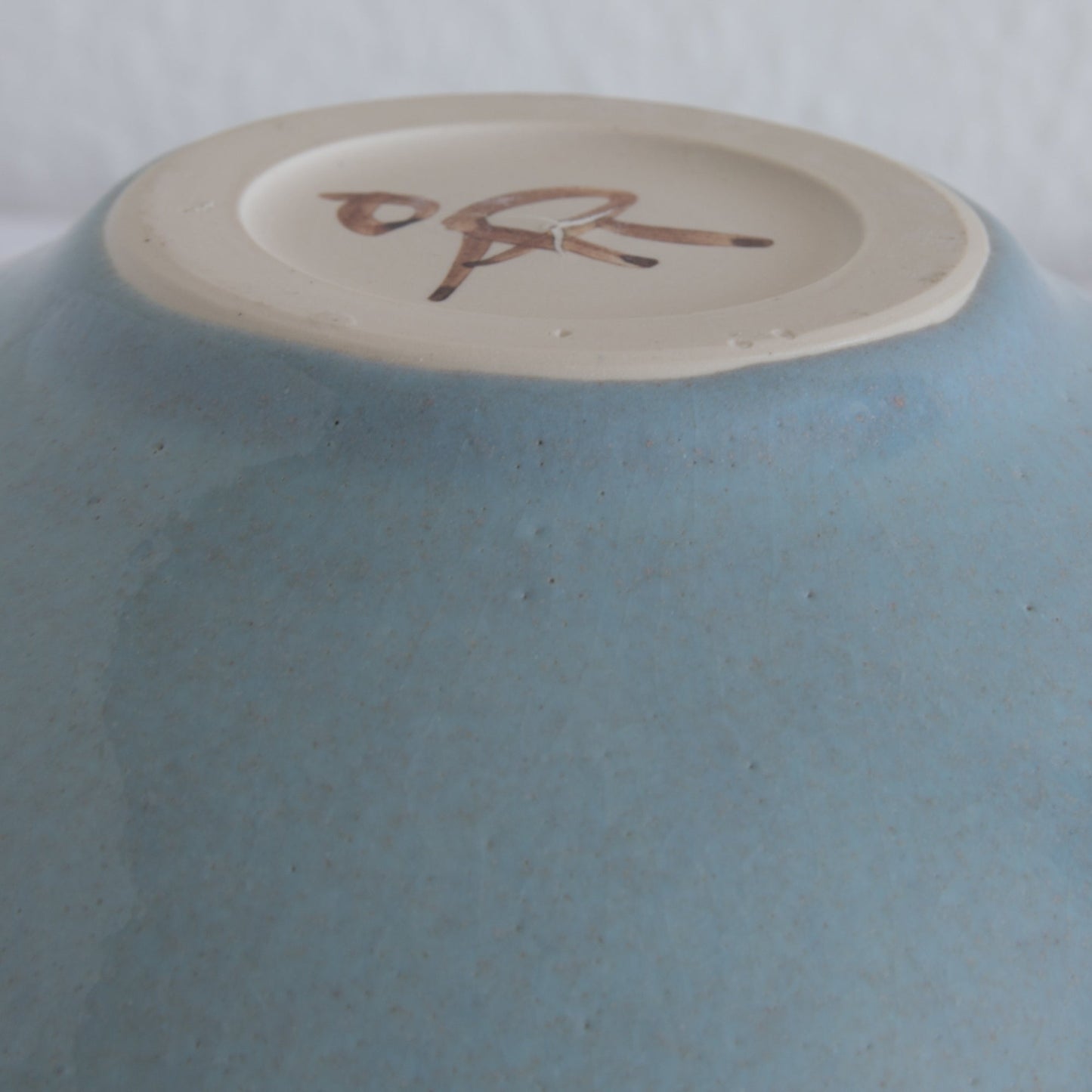 ÅSE RISE Studio Contemporary Light Blue Glazed Stoneware Bowl Mollaris.com