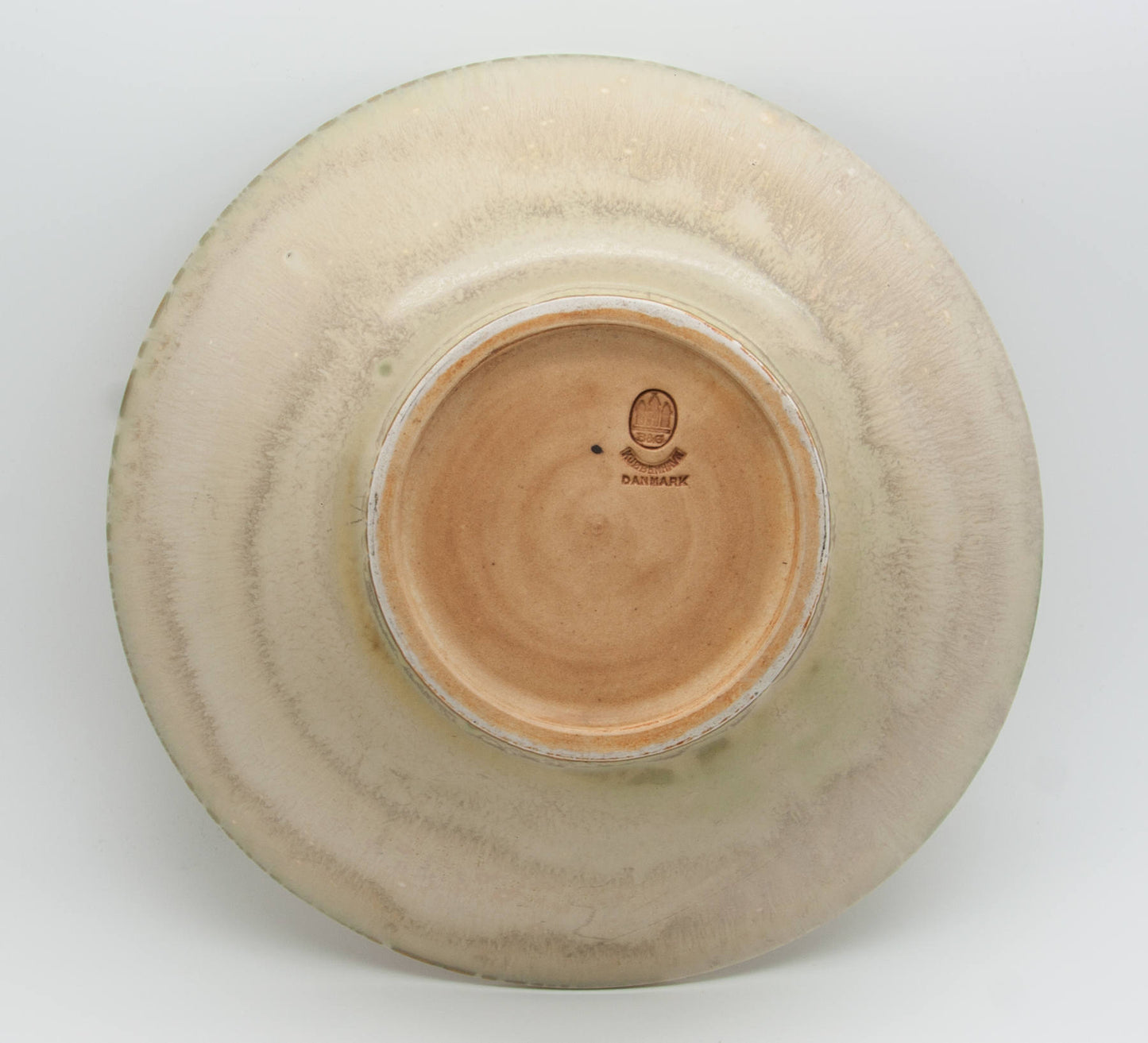 Bing & Grøndahl CATHINCA OLSEN Beige Glazed Stoneware Bowl Dish Mollaris.com