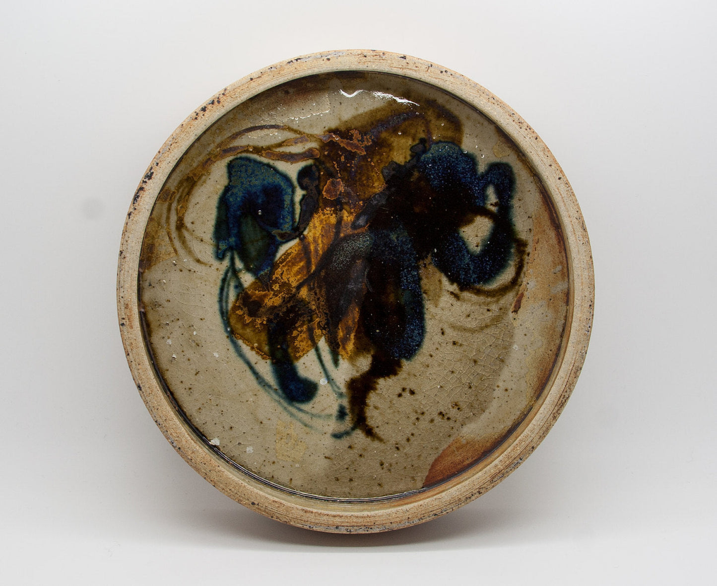 CONNY WALTHER Studio Large Abstract Glazed Stoneware Tray Mollaris.com