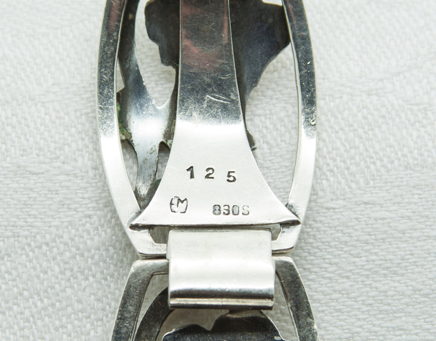 EILER & MARLØE Art Deco Solid Silver (830S) #125 Link Bracelet Mollaris.com